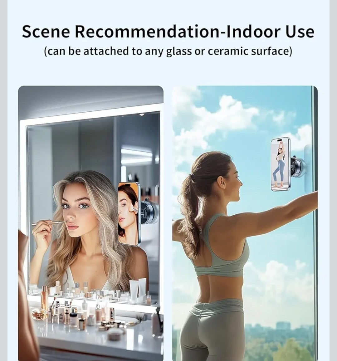 K007-360° Magnetic Vacuum Phone Holder