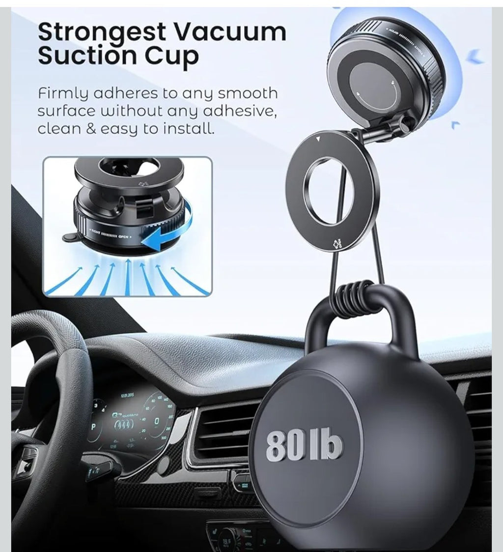 K007-360° Magnetic Vacuum Phone Holder